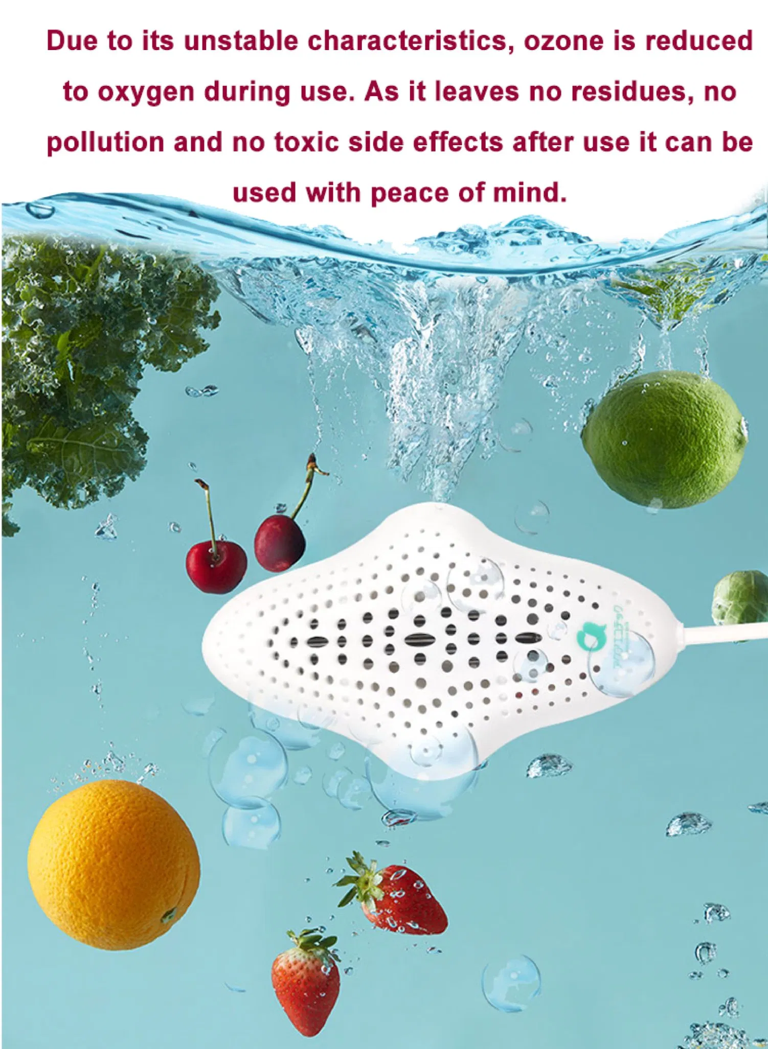 Fruits and Vegetables Detoxification Cleaner Electrolytic Ozone Water Use