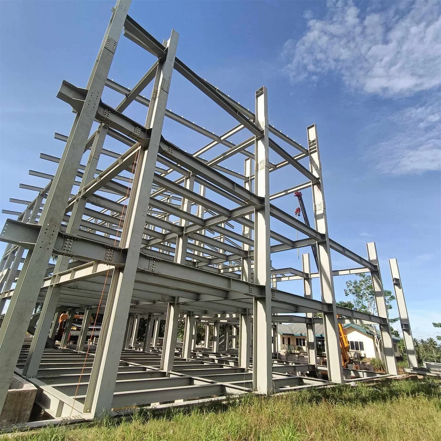 Customized Design DIP Galvanized Frame Industrial Shed Prefab/Prefabricated Steel Structure Warehouse for Steel Construction Storage/Workshop/Hangar/Garage