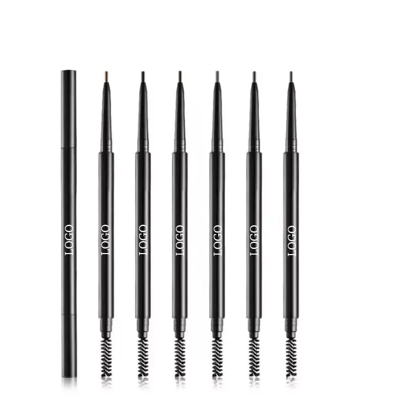Ditong Private Label Double-Head Waterproof Long Lasting Eyebrow Pencil with Brush