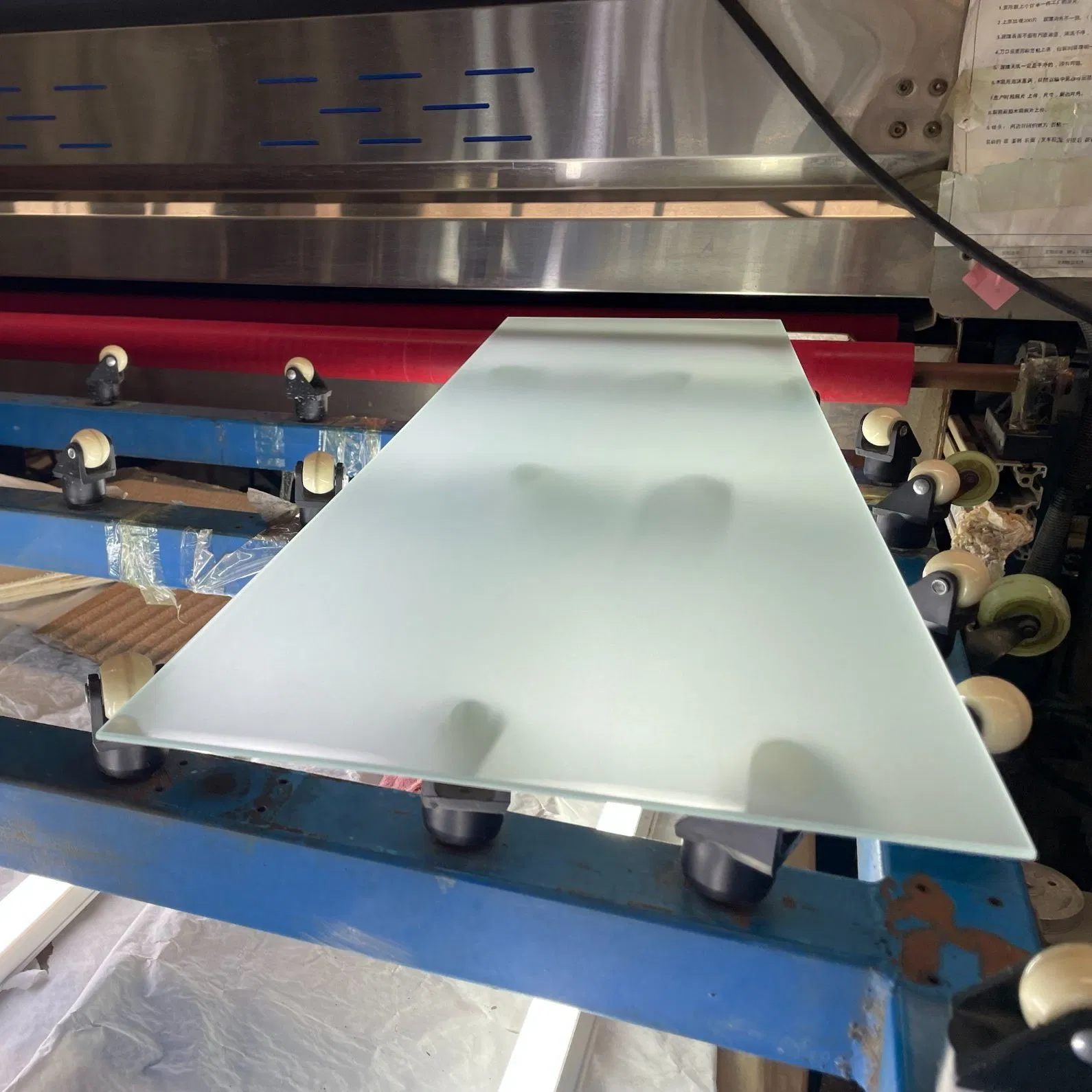 High Quality Fine Polished Edges Ultra Clear Acid Etched Frosted Glass for Interior Partitions