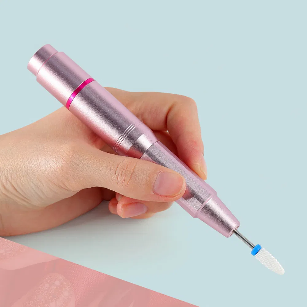 Electric Rechargeable Manicure File Pen Nail Art Set 25000rpm Mini Cordless Polisher Nails Drill Machine