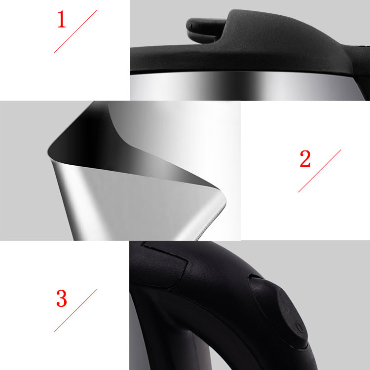 Transparent Glass Pot Electric Kettle with Blue LED Light