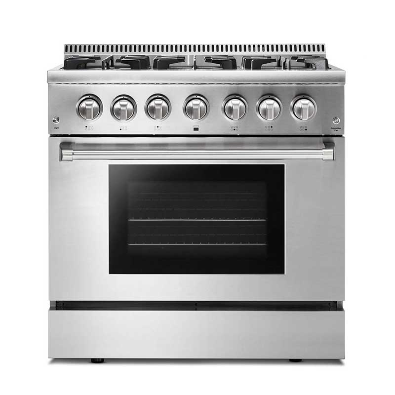6 Burner Gas Stove with Electric Oven with CSA Hrd3606