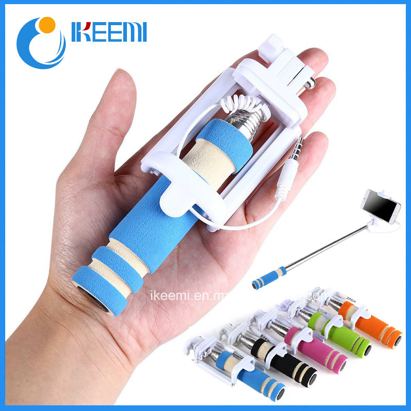 Складной монопод для селфи с проводным управлением