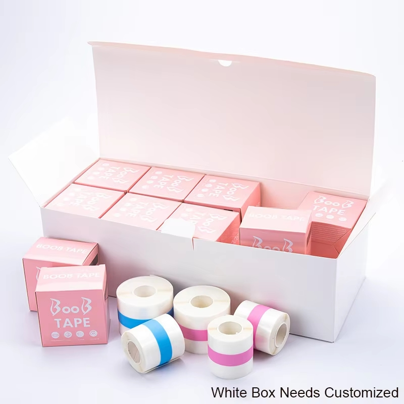 Transparent Breast Lift Patch Blue and Pink Strip Boob Tape Cut Freely