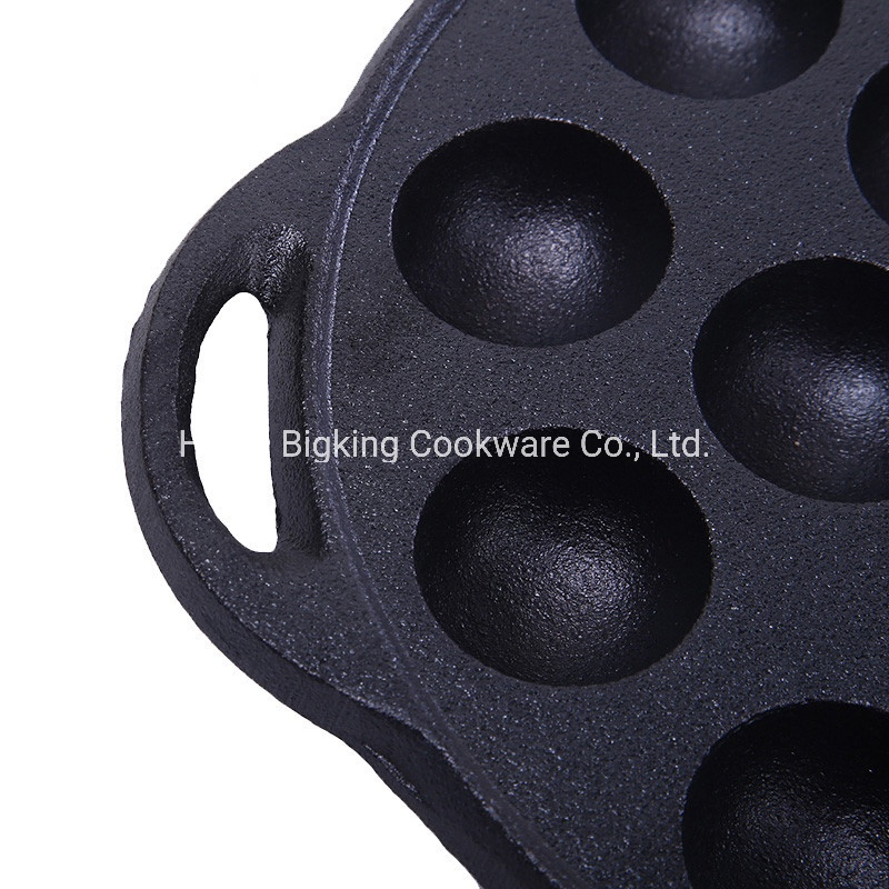 Cast Iron Mini Takoyaki Stick Pan Dutch Baby Pancake Pan