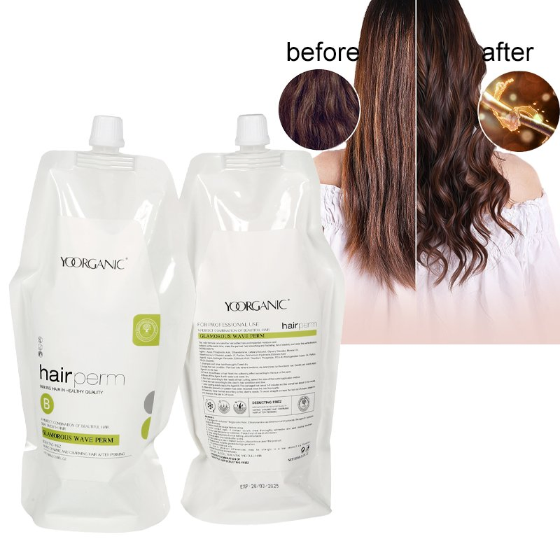 Glamorous Ware Hair Perm Lotion Top Quality Permanent Professional Mild Formulation Hair Straightening Cream