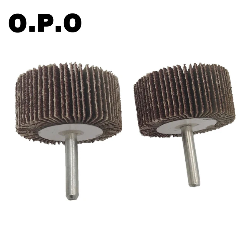 Mounted Flap Wheel Abrasive Wheel Flap Wheel with Shaft for High-Performance Metal Polishing