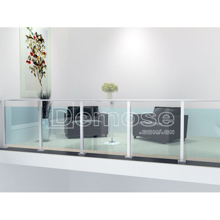 Outdoor Stainless Steel Railing with Square Pillar Acrylic Stair Banister for Apartment Use (DMS-B21328)