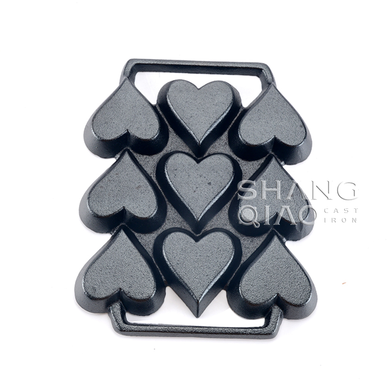 Сковорода для панкейков в форме сердца с 9 ячейками