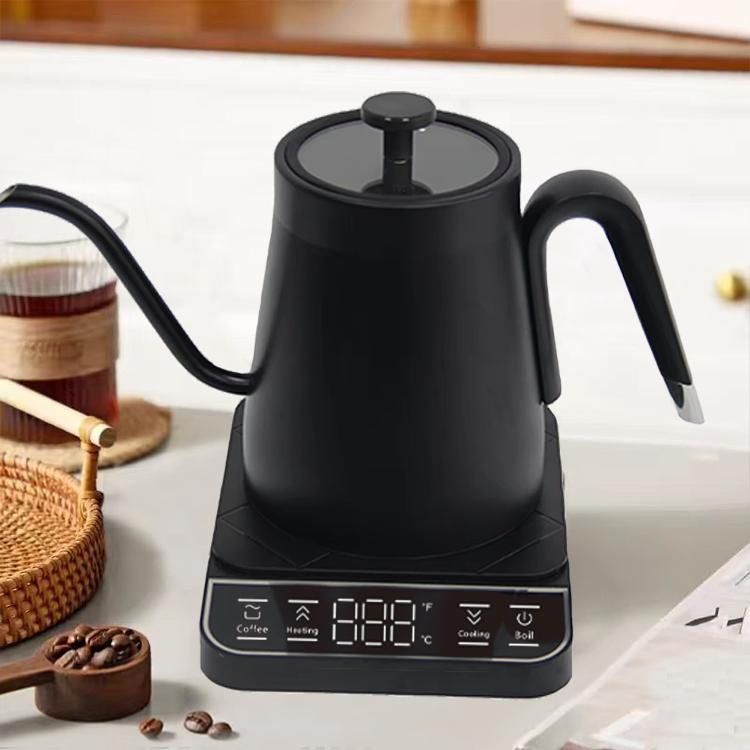 Classical Gooseneck Kettle and Pour Over Coffee Digital Control Coffee Pot Tea Pot Stainless Steel Jug Electric Tea Pot Set