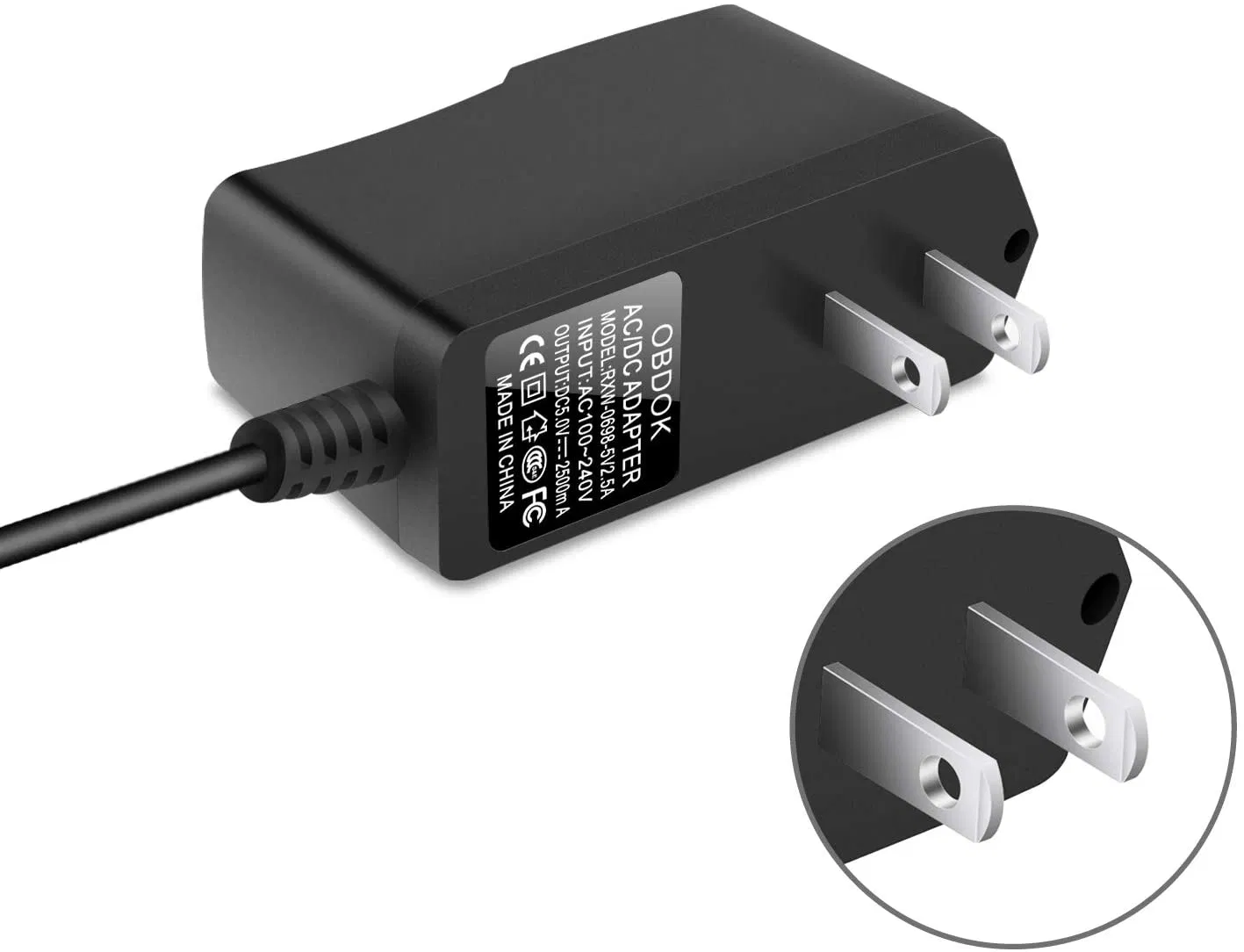 Raspberry Pi 3 Power Supply 5V 2.5A Micro USB AC Adapter Charger Us Plug