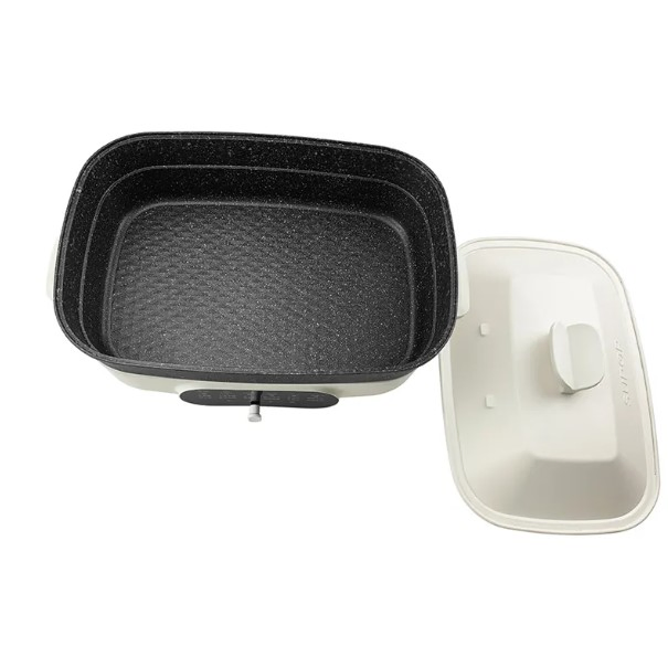 Home Multi Function Baking Pan Electric Grill Cookware Non Stick Coating Hot Pot