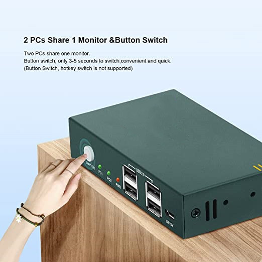 KVM-коммутатор DisplayPort 2 порта