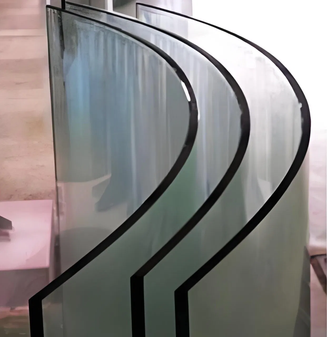 Premium Quality Unique Design Curved Tempered Glass Panels