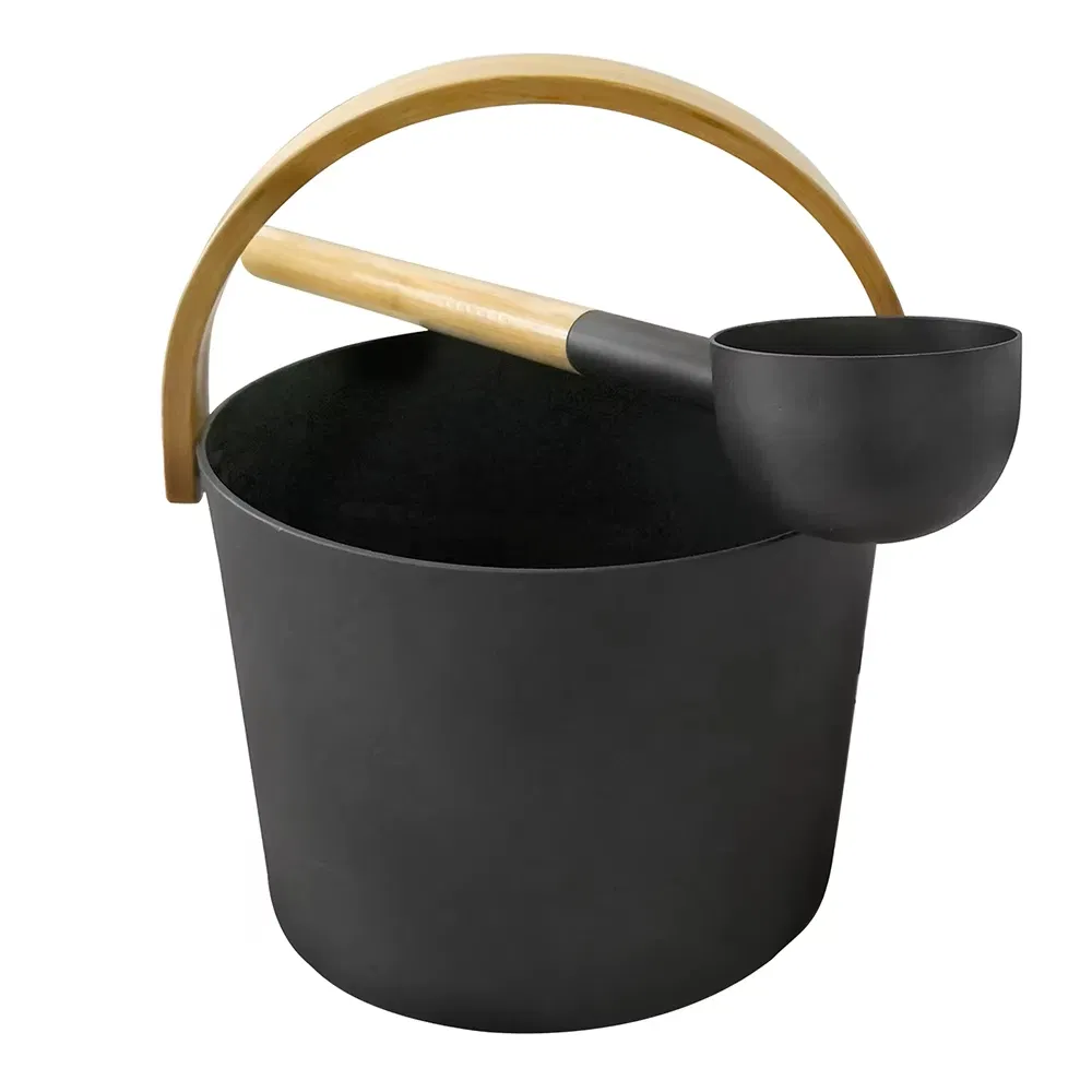 for Sauna Shower 7 Litre Aluminum Portables Steam Room Tool Sauna Bucket