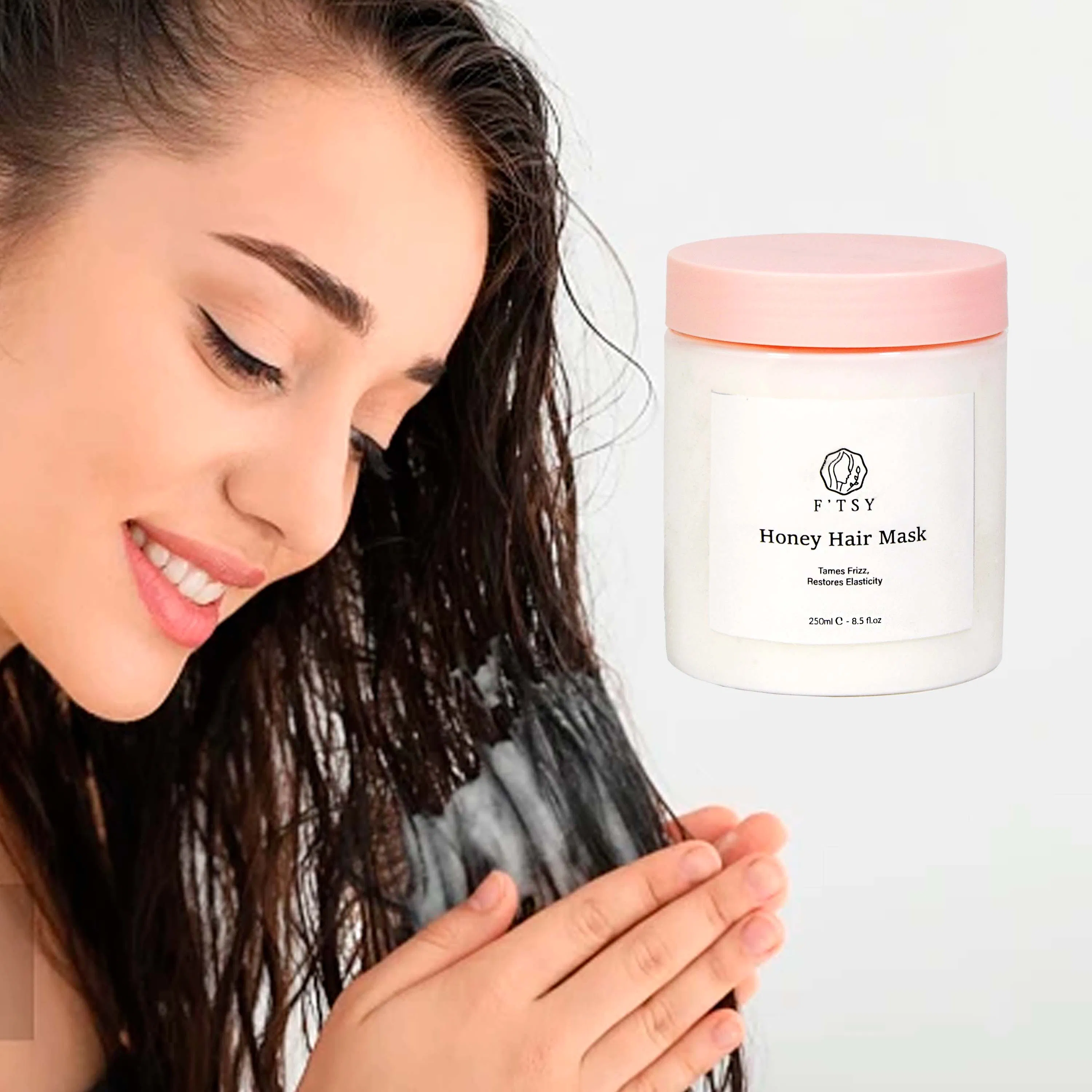 Private Label Natural Herbal Moisturizing Nourishing Soothing Honey Hair Repair Mask