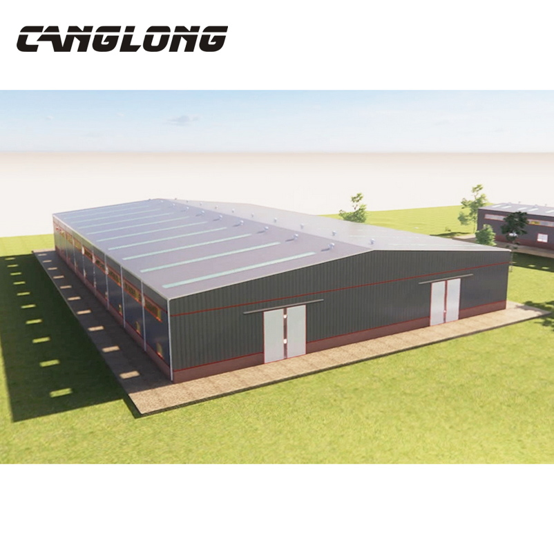 Prefabricated Warehouse Steel Structure Shed Steel Warehouse Building in Angola