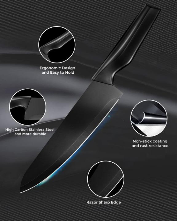 Набор кухонных ножей 14 предметов с подставкой и точилкой