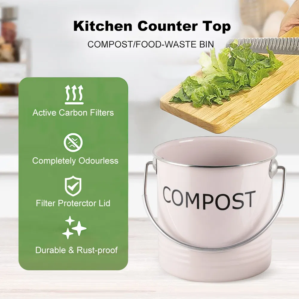 Компостный контейнер для кухни из нержавеющей стали