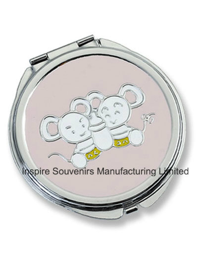 Popular PU Portable Folding Mirror for Lovers