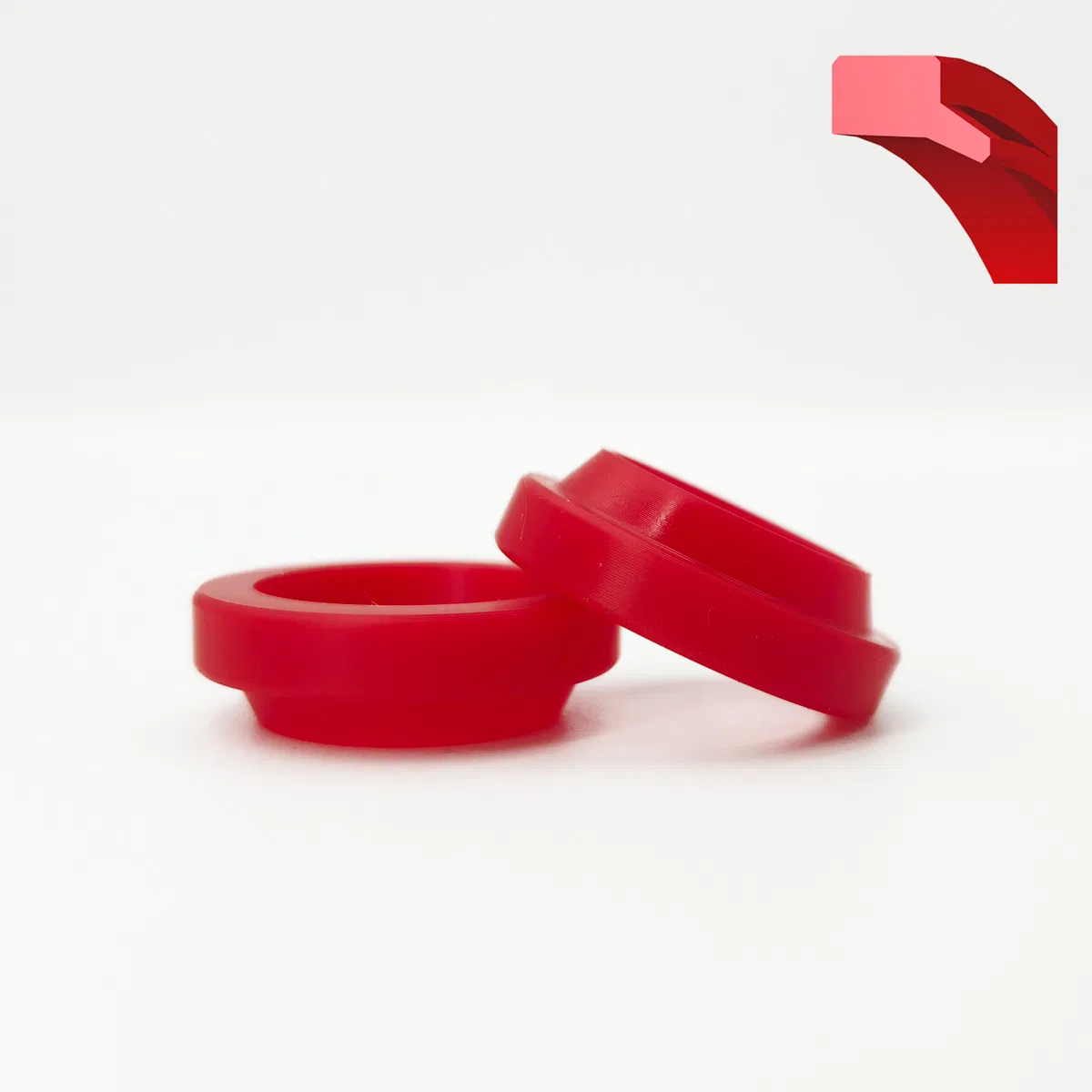 Пылезащитное уплотнение гидроцилиндра из полиуретана