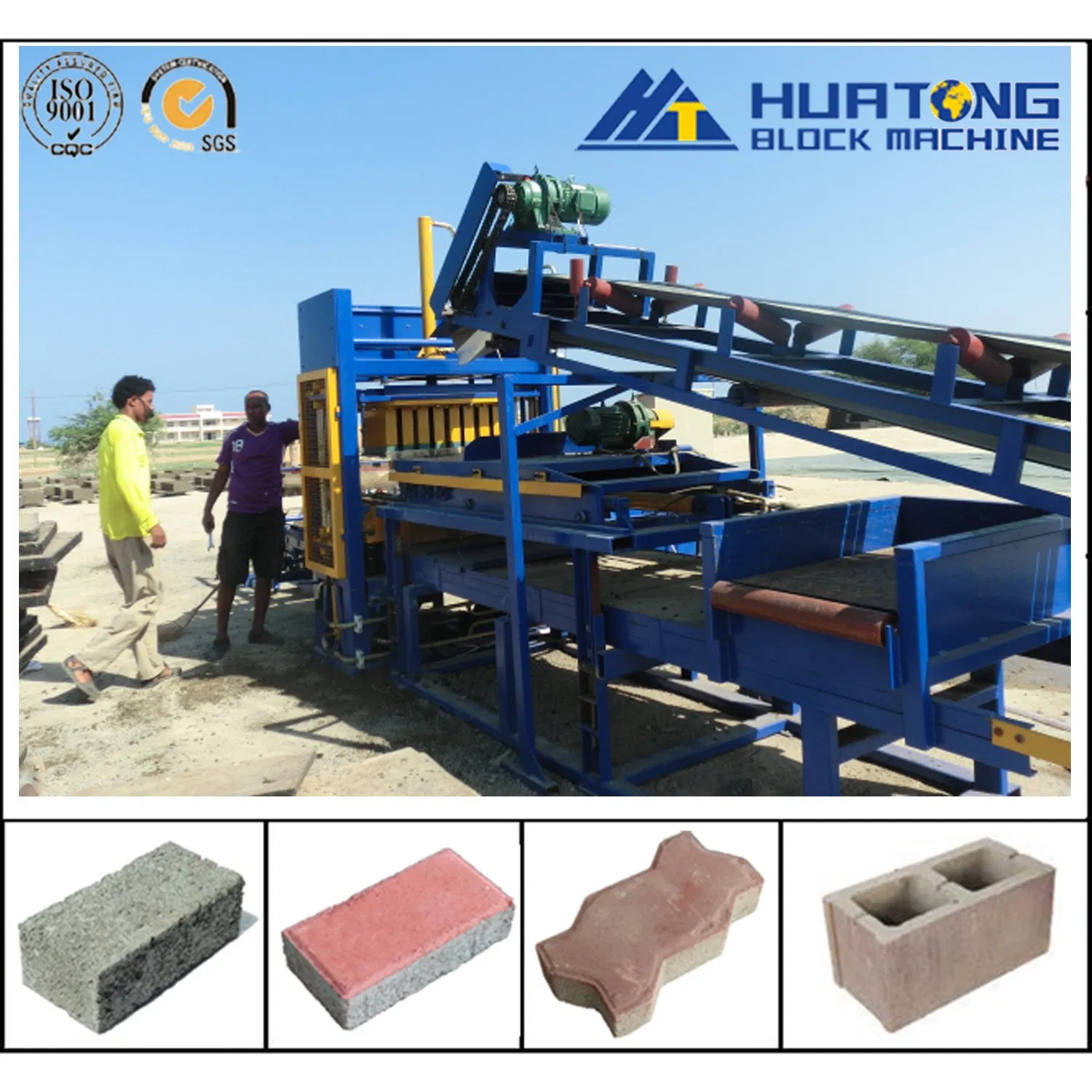 Qt4-15 Semi Automatic Cement Brick Block Making Machine with Low Price
