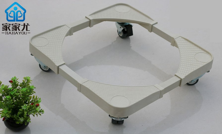 Adjustable Movable Fridge Stand Refrigerator Base with Wheel 70cm*70cm