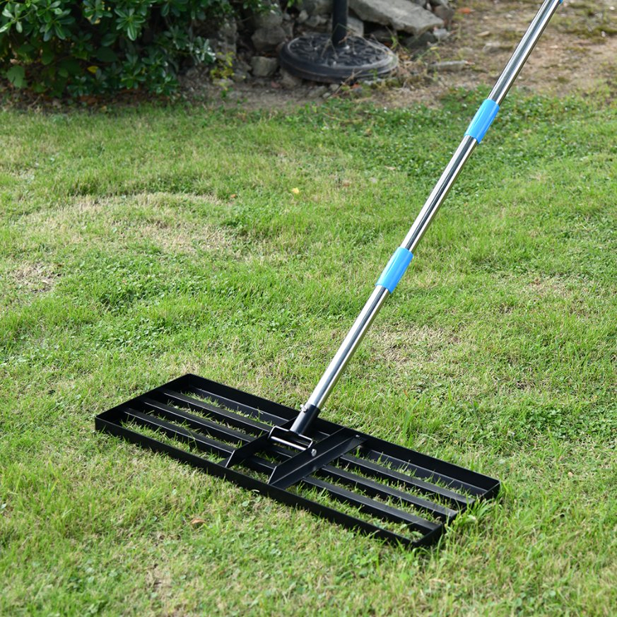 Customized Durable Leveler Carbon Steel Manual Landscape Flat Leveling Rake Levelawn Tools for Leveling
