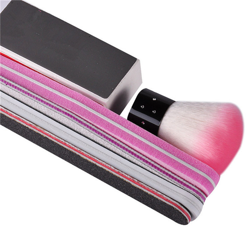 Professional Nail Salon Tools Kit, Nail Polishing File &amp; Manicure Buffer&amp; Brush Product Nail Set