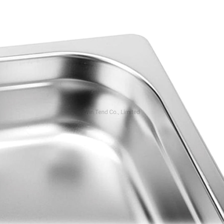 Factory Low Price Stainless Steel Food Gastro Norm Gn Pan Container Tray with Silicone Lid for Restaurant Hotel Kitchen Commercial Catering Equipment