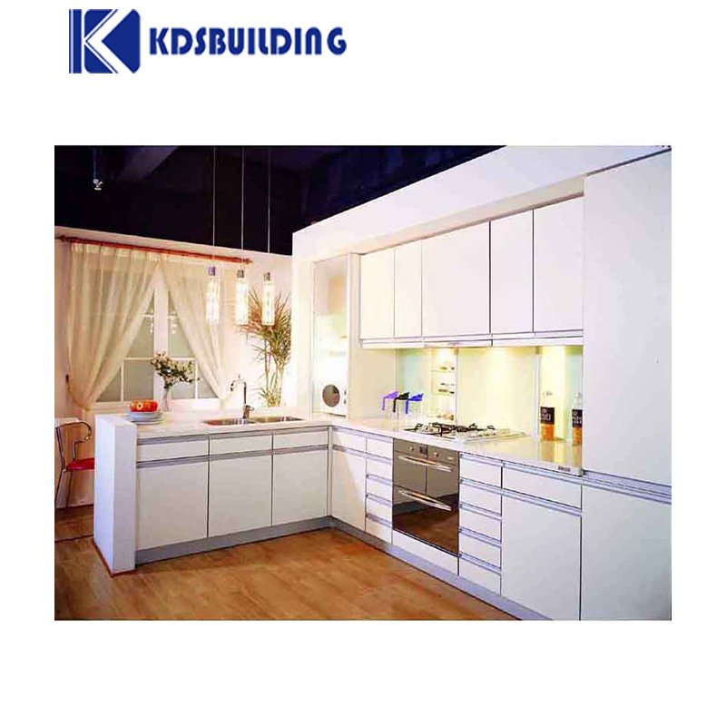 Modern Modular White Glossy Lacquer Finished Kitchen Furniture Kitchen Cabinet