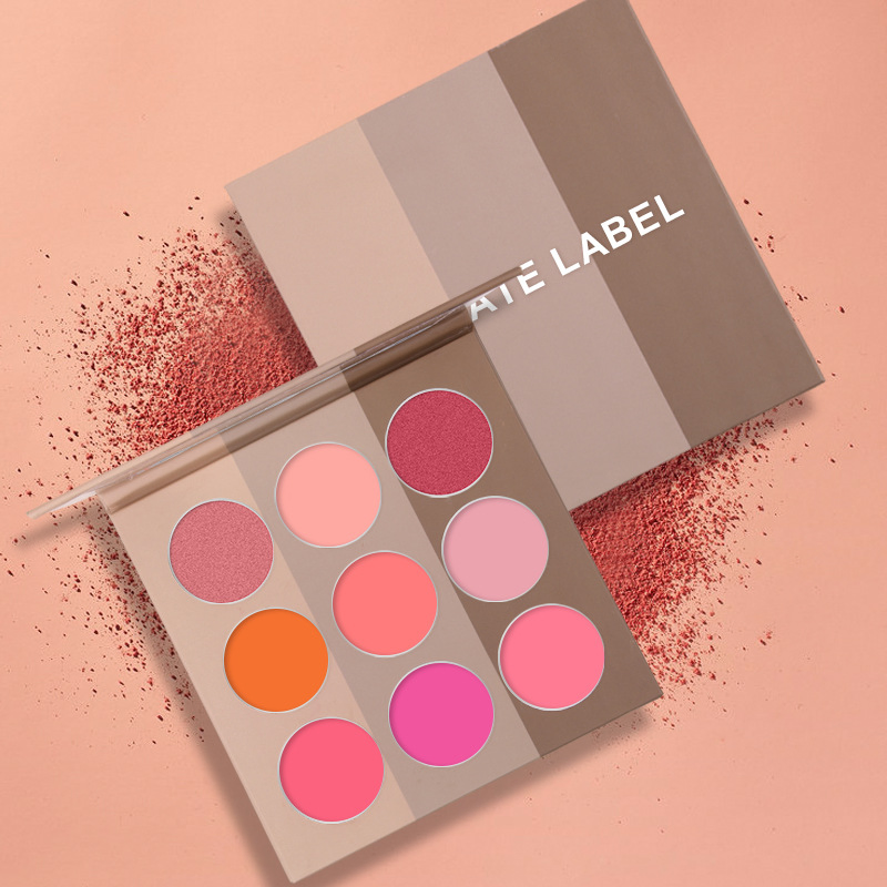 Customizable Blush Shades Makeup Professional DIY Blush Powder/Cream Palette