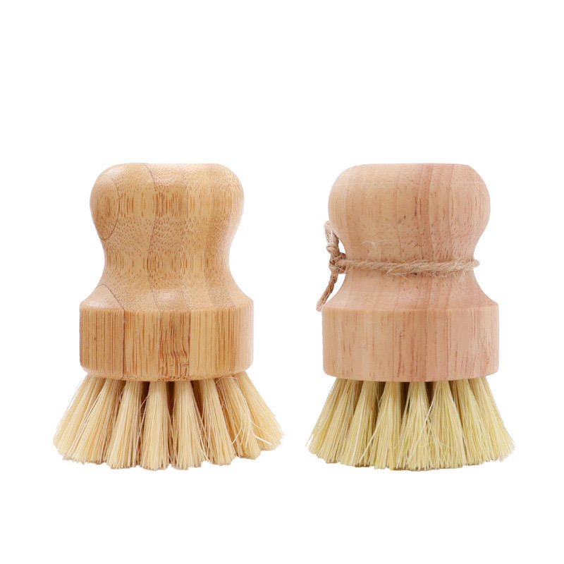 Household Cleaning Hat Brush Clothes Cleaning Brush Soft Clean Brush with Wooden Handle and Horse Hair