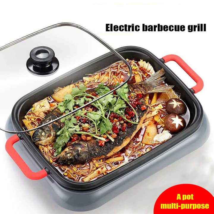 Barbecue Luggage Kitchen Appliance Mini Stainless Steel Indoor Electric Hot Pot Cooking Pot