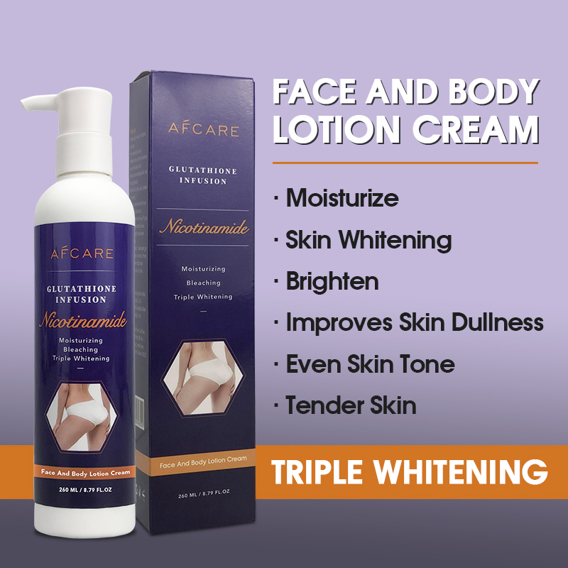OEM Private Label Body Milk Vegan Lightening Bleaching Glutathione Whitening Body Lotion