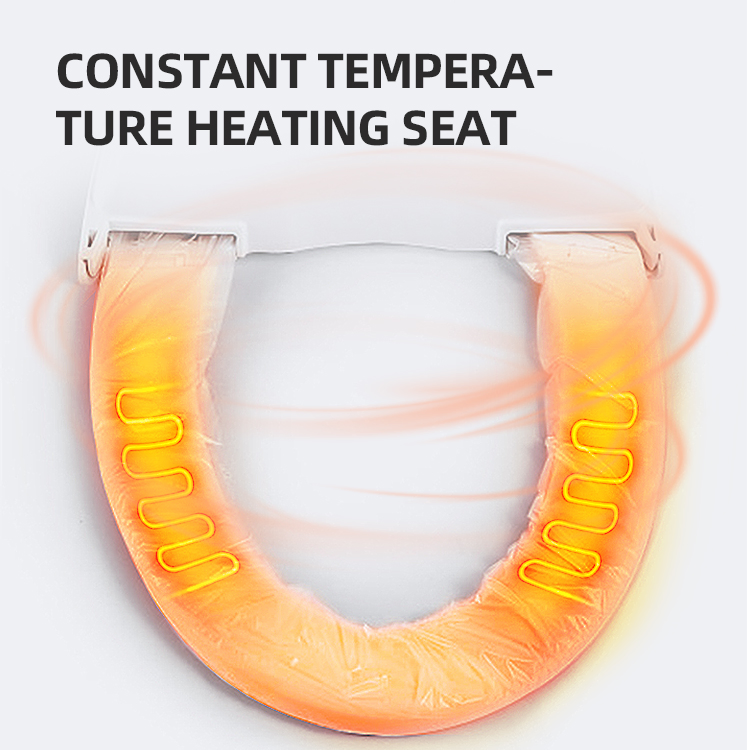 Heated Electric Automatic Smart Toilet Seat with Soft Close Cover