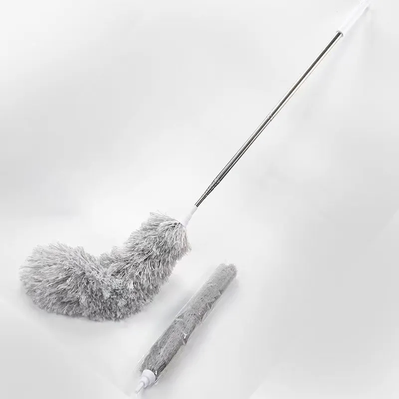 Retractable Stainless Steel Handle Microfiber Dusters Endable Head Ceiling Fan Duster