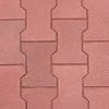 Safety Dogbone Rubber Paver Tile 43mm