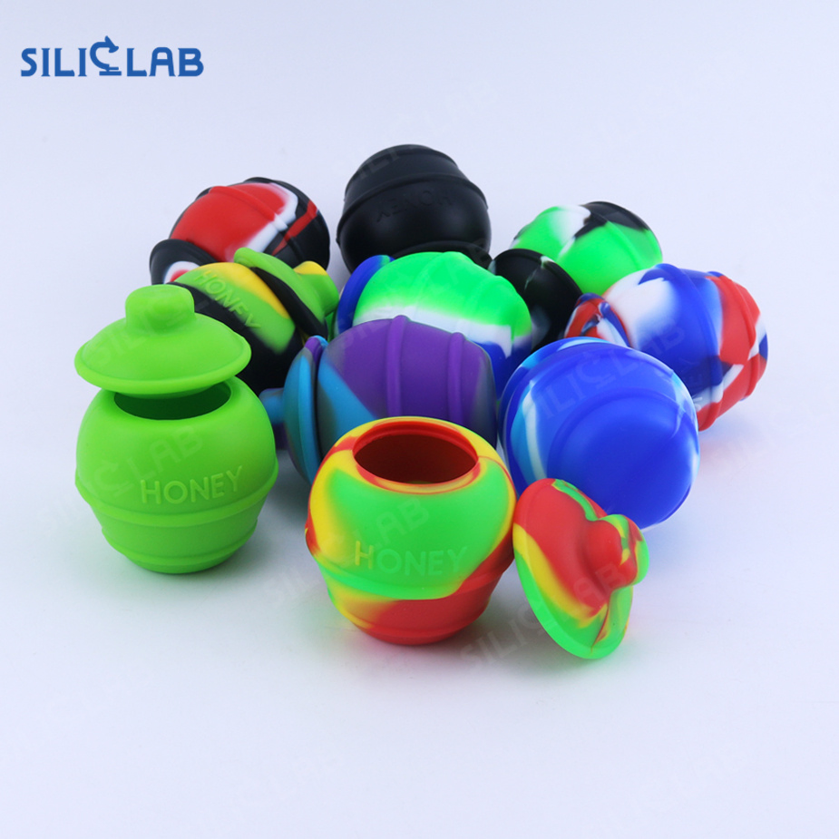 Honeybee Honey DAB Box Bee Insects Container Ultimate Nonstick Silicone Containers Silicone Jar