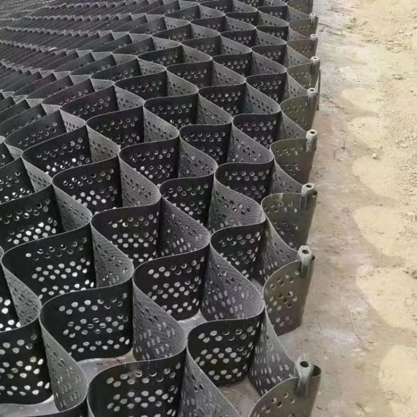 Honeycomb HDPE Gravel Grid Geocell Stabilizer for Road Reinforcement Concrete Grass Paver Fish Farm Pond Dam-Anti-Corrosion