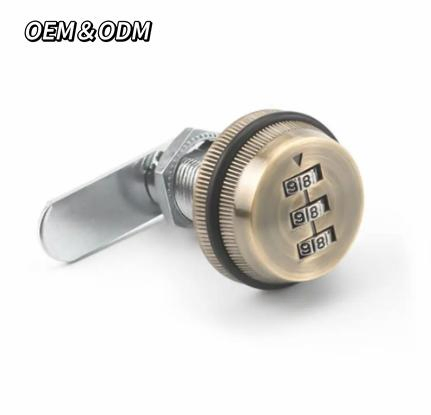 Drawer Combination Lock Zinc Alloy Swivel Tongue Lock for Mechanical Combination Lock