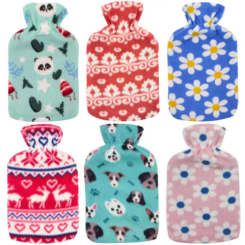 Hot Water Bag 2000ml with/Without Cover Wholesale High Quality Natural Rubber Multi-Colour