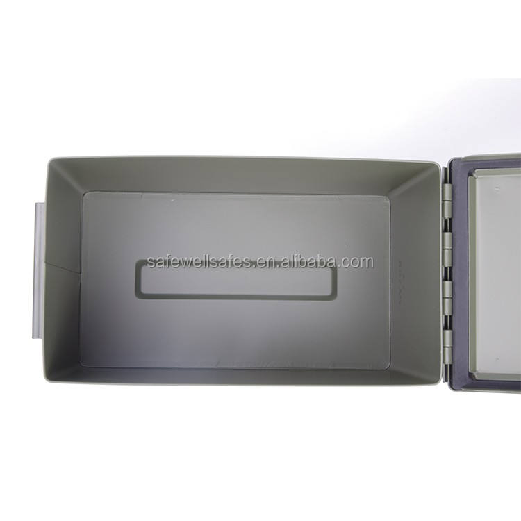 Safewell Olive Green Waterproof Metal Ammunition Box Ammo Can M19A1 30 Cal Ammo Storage Safe Box for Home