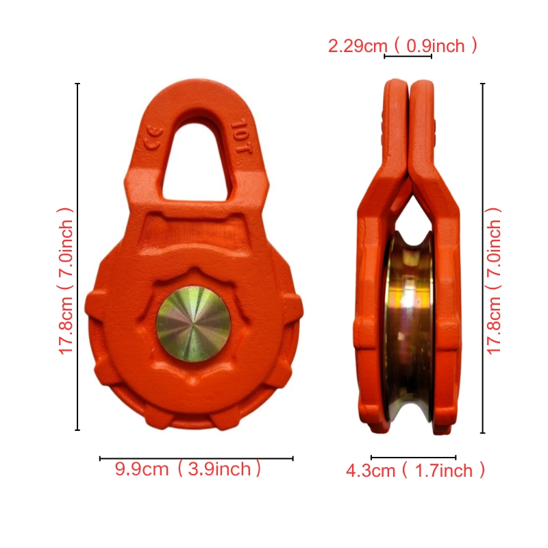 Heavy Duty 10t Alloy Steel Winch Pulley Block for Truck ATV