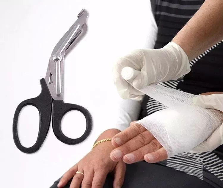 High Quality Stainless Steel Curved Medical Lister Bandage Plaster Scissors for Nurse