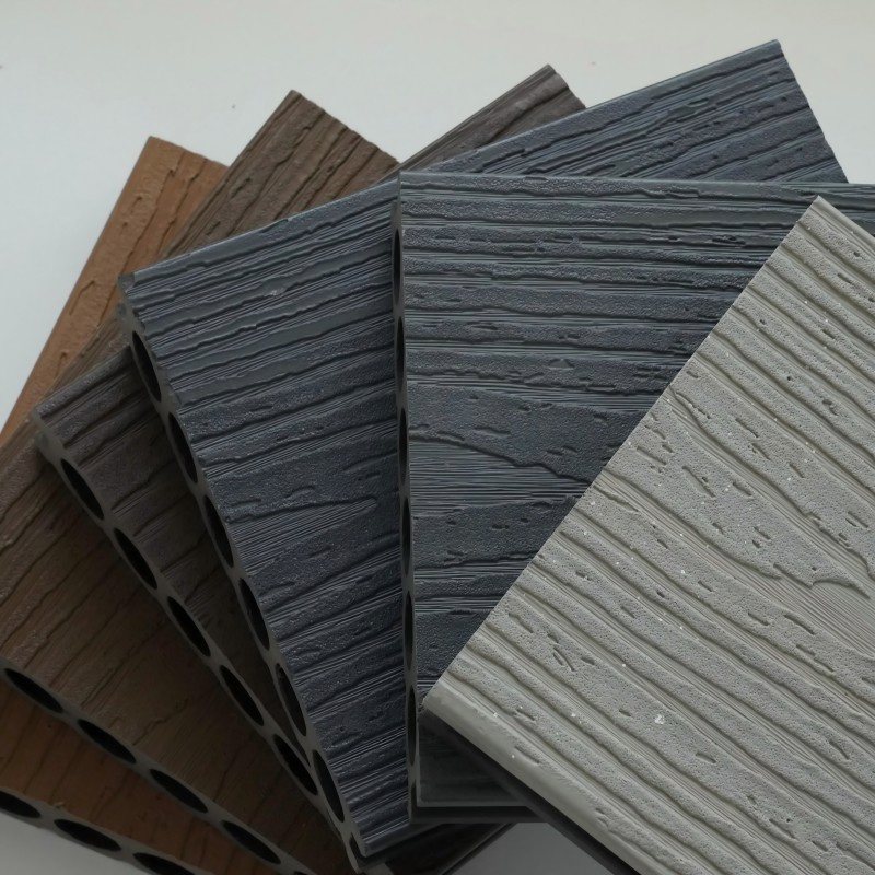 Outdoor WPC Decking Boards Co-Extrusion Wood Plastic Composite Decking Flooring Garden Deck