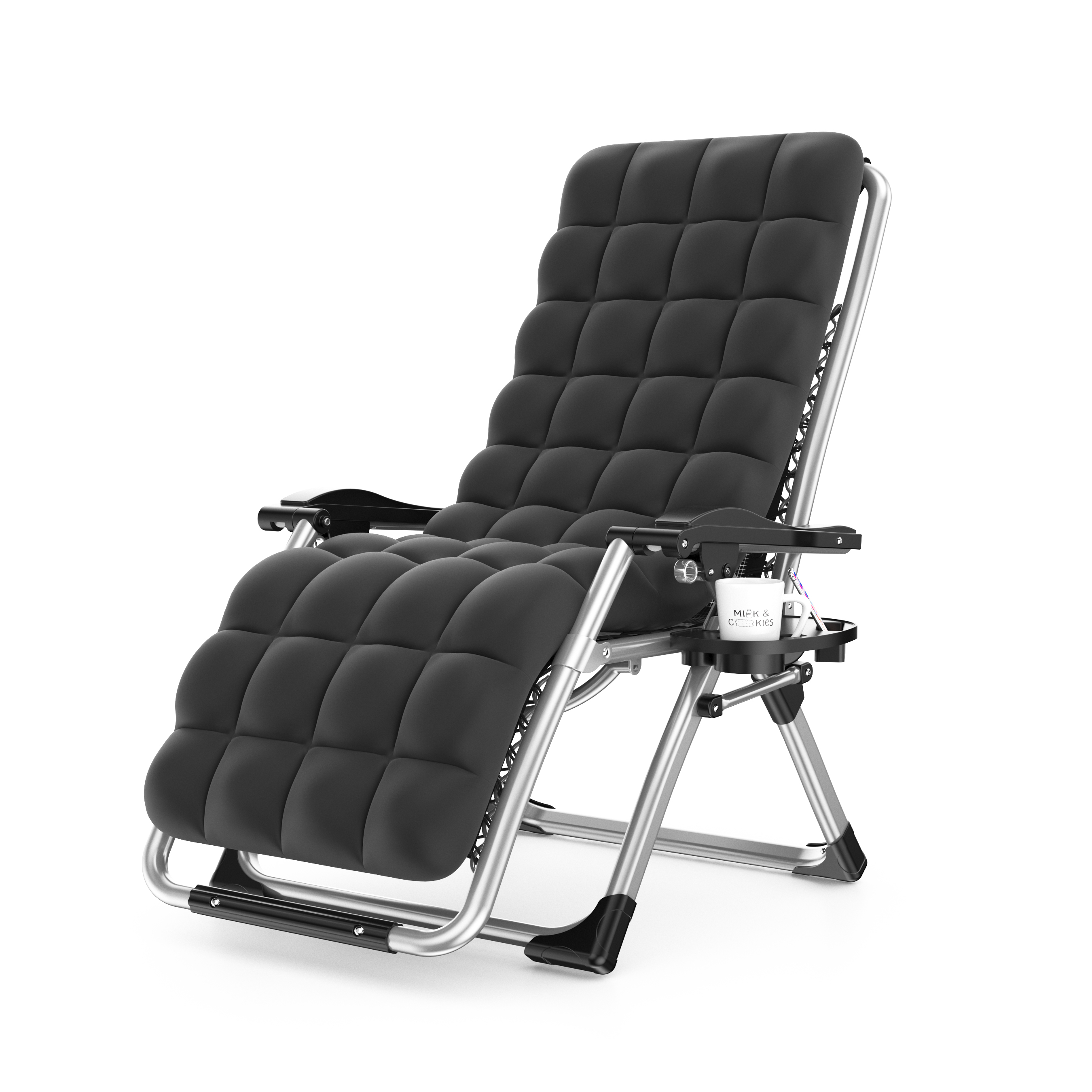 Шезлонг складной с подушкой для террасы и пляжа Солнечный сад