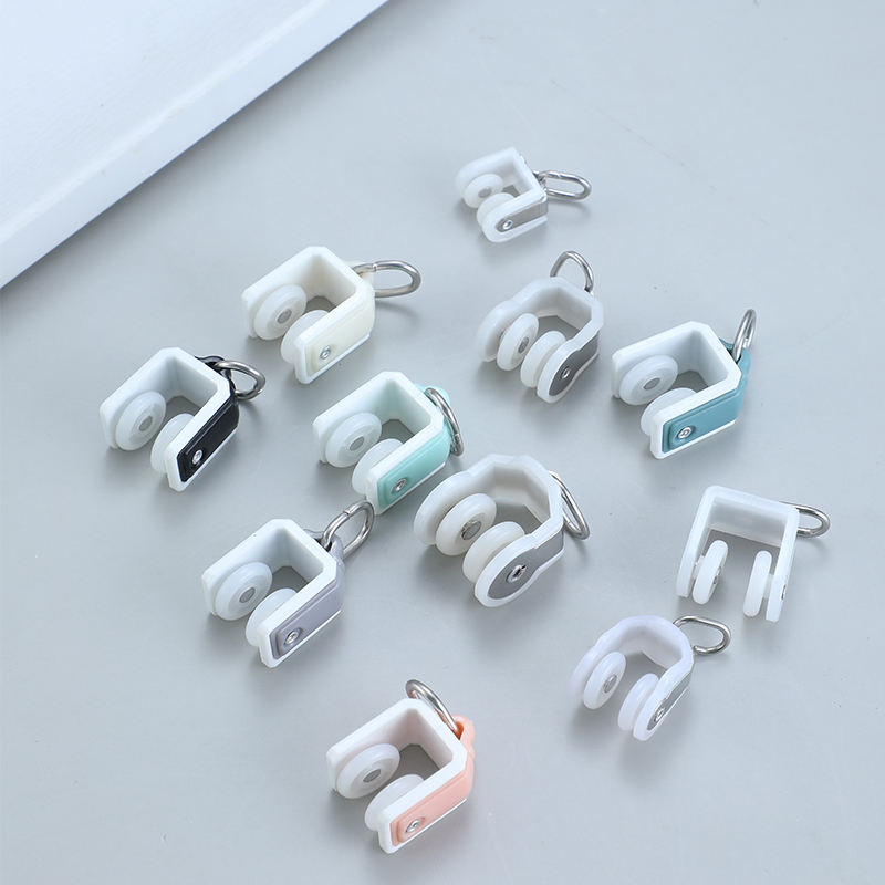 Motorized Curtain Accessories Plastic Pulley Runners for Curved Rail