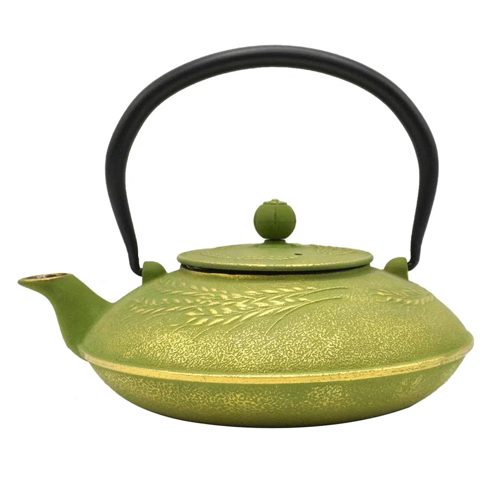 Чайник из чугуна с эмалью 1400 мл, со стальным фильтром